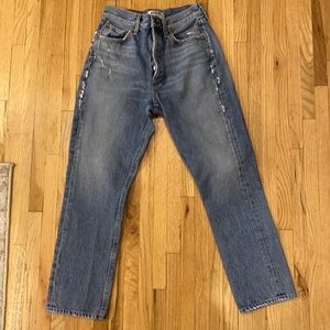 Agolde Riley High Rise Crop Jeans